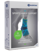 Bauerfeind Ankle Support Dynamic Unisex Ankle Support Bandage for Sports such as Jogging, Football or Fitness, Ankle Brace for Sensomotor Skill, Rivera, XL