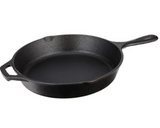 Lodge 8 Inch Pre-Seasoned Cast Iron Stamped Skillet - Signature Teardrop Handle - Use in the Oven, on the Stove, on the Grill, or Over a Campfire - Deer