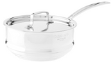 Cuisinart MCP116-20N MultiClad Pro Stainless Skillet, 20-cm, Universal Steamer w/Cover