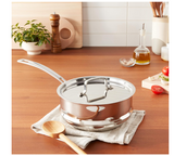 Cuisinart MCP116-20N MultiClad Pro Stainless Skillet, 20-cm, Universal Steamer w/Cover