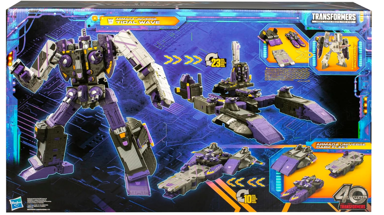 Transformers Legacy United Titan Class Armada Universe Tidal Wave, 19-inch Converting Transformers Action Figure, 15+