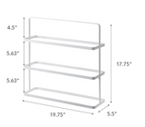 YAMAZAKI home 2480 Tower Shoe Rack, Wide, White