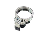 750WG Diamond Ring Four Prong Setting 3.7G
