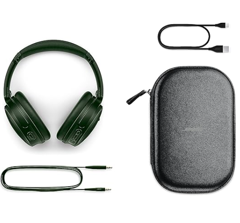 Bose QuietComfort Wireless Noise Cancelling Headphones, Bluetooth Over Ear Headphones with Up To 24 Hours of Battery Life, Cypress Green