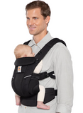 Ergobaby Omni Breeze Carrier for Newborns, from Birth to 20.4 kg, 4 Positions, SoftFlex Mesh, Ergonomic Baby Front-Inward and Back Carry Position, Onyx Black