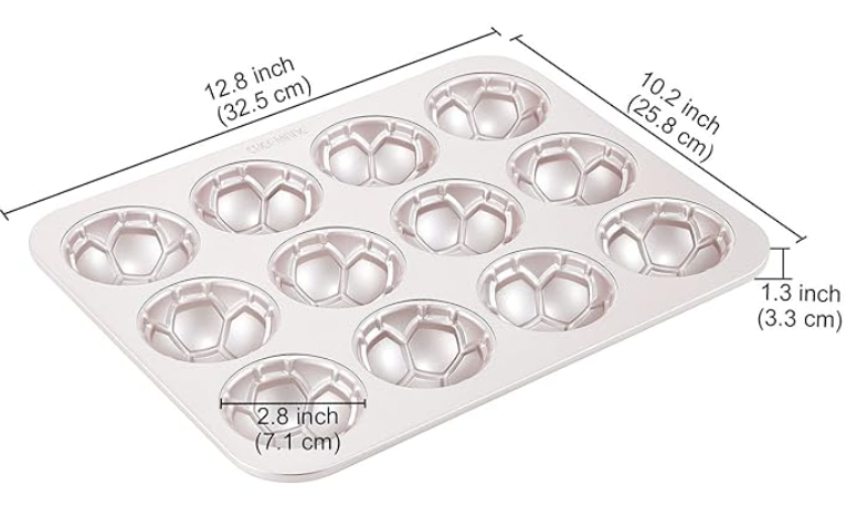 CHEFMADE WK9837 12 Cup Non-Stick Soccer Cake Pan Secondary image