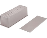 CHEFMADE CM6010 Non-Stick Corrugated Loaf Pan with Cover, 1200g