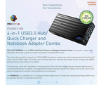 PROLiNK [Charge 4 heavy-duty USB powered devices] Prolink PROBRICK 80W Quick Charger USB3.0 4-Port Hub with Notebook Adapter Car Charger Combo(PUH501-NB-BLK),black,HUB-501NB-BLK