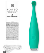 FOREO ISSA baby Kiwi Green 0-4 Electric Sonic Toothbrush, 100% Medical-grade Silicone Bristles for Baby Teeth & Gums, No Detachable Parts, 240 Uses/Charge, FDA Approved