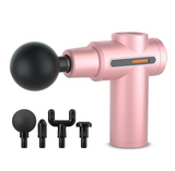 Mini Massage Gun, Pocket-Sized Deep Tissue Massager Gun, Portable Percussion Muscle Massager Gun, Ultra Small & Quiet Muscle Massage Gun, USB Charging- for Home Gym Outdoors (Pink)