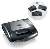Severin Multi Sandwich Toaster Black-Chrome, SA 2968