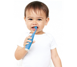 FOREO ISSA baby Bubble Blue 0-4 Electric Sonic Toothbrush, 100% Medical-grade Silicone Bristles for Baby Teeth & Gums, No Detachable Parts, 240 Uses/Charge, FDA Approved
