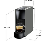 Nespresso Essenza Mini Coffee Machine, Intense Grey,C30-SG-GR-NE2
