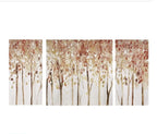 Madison Park Wall Art Living Room Décor - Scenery Triptych Canvas Home Accent Modern Dining Bathroom Decoration, Ready to Hang Painting for Bedroom, Multi-Sizes, Autumn Forest 3 Piece