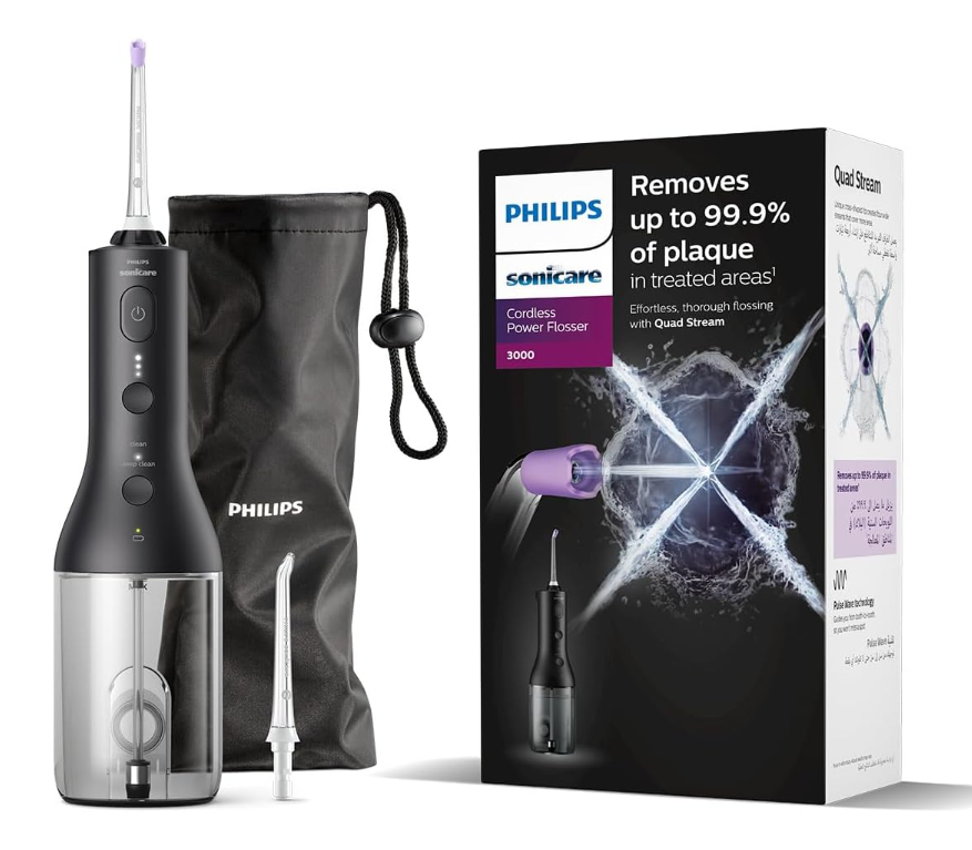 Philips Sonicare Cordless Power Flosser 3000 Black Hx3826/33