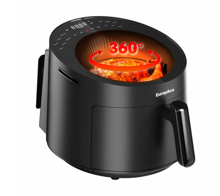 EuropAce 6-IN-1 Lumi Bladeless Air Fryer - Black (EAF9501DBK)