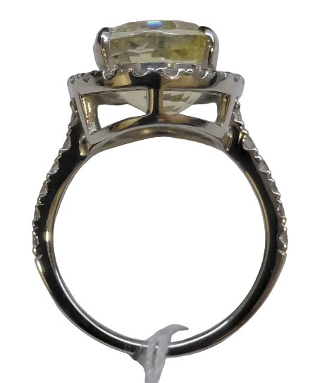Yellow Sapphire Diamond Ring