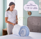 Sleep Innovations Dual Layer 4 Inch Memory Foam Mattress Topper, King Size, Ultra Soft Support, 3 Inch Cooling Gel Memory Foam Plus 1 Inch Fluffy Pillow Top Cover