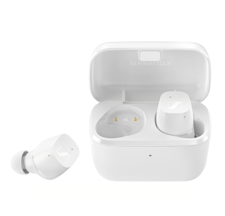 Sennheiser CX True Wireless Earbuds - Bluetooth In-Ear Headphones with Passive Noise Cancellation, Customizable Touch Controls, Bass Boost, IPX4 and 27-hour Battery Life - White Main image