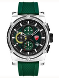 Ducati Corse Green Silicone Strap Mens Watch hronograph DTWGO0001603