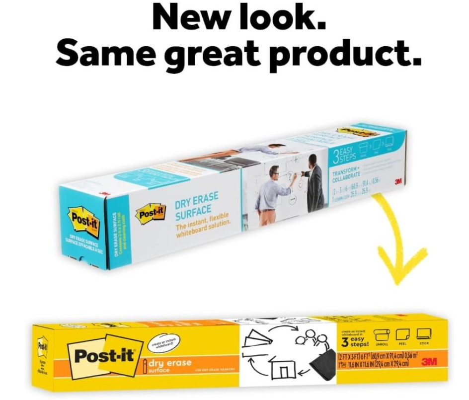 3M™ Post-it® Dry Erase Surface, 24 x 36"