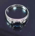 750WG Sapphire Ring Lady 4.4GM