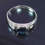 750WG Sapphire Ring Lady 4.4GM