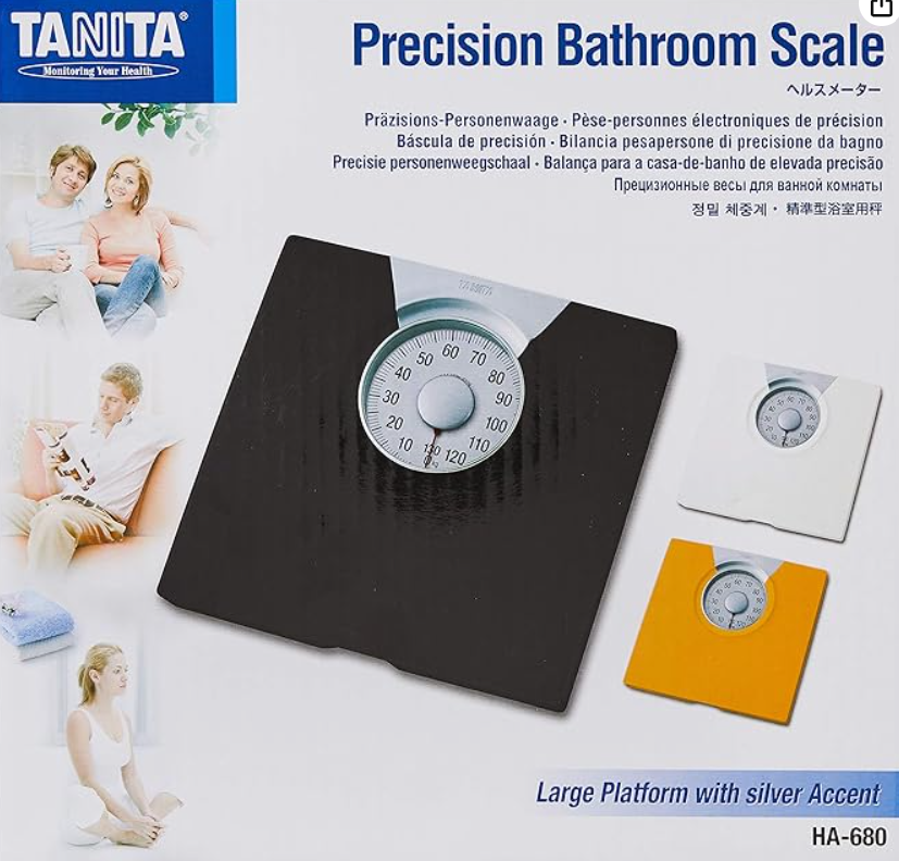 Tanita HA680 Stylish Mechanical Scale with High Gloss Finish, Yellow Secondary image
