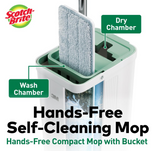 3M™ Scotch-Brite™ Hands-Free Mop with Compact Bucket (Without Microfiber Cloth)