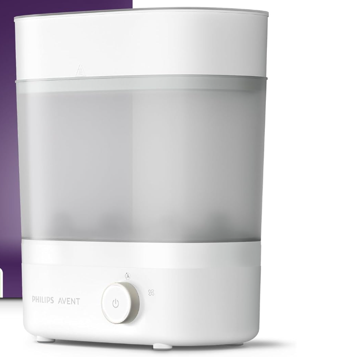 Philips Avent Premium Baby Bottle Steriliser and Dryer, Removes 99.9% of Bacteria, Chemical Free, Capacity 6 Bottles/Teats/Accessories, Model SCF293/01