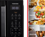 Toshiba 20L 800W Microwave Oven 10 power levels, Easy Cleaning, Membrane Control, 6 easy Auto Menus