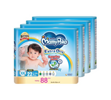 MamyPoko Extra Dry Tape Baby Diapers, XXL, 15-25kg, 22 Pcs x 4 Packs [Carton] - Jumbo Pack