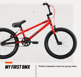 Mongoose Legion Kids Freestyle Sidewalk BMX Bike, Beginner Riders, Boys and Girls, 20-inch Wheels, Hi-Ten Steel Frame, Micro Drive BMX Gearing