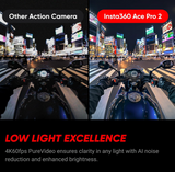 Insta360 Ace Pro 2 Pack Dual Battery - 8K Action Camera, Waterproof Video Camera, Leica Lens, 1/1.3" Sensor, HDR 4K, Flip Screen, Audio Pro, for Vlog, Motorcycle, Sport, Travel, Skiing
