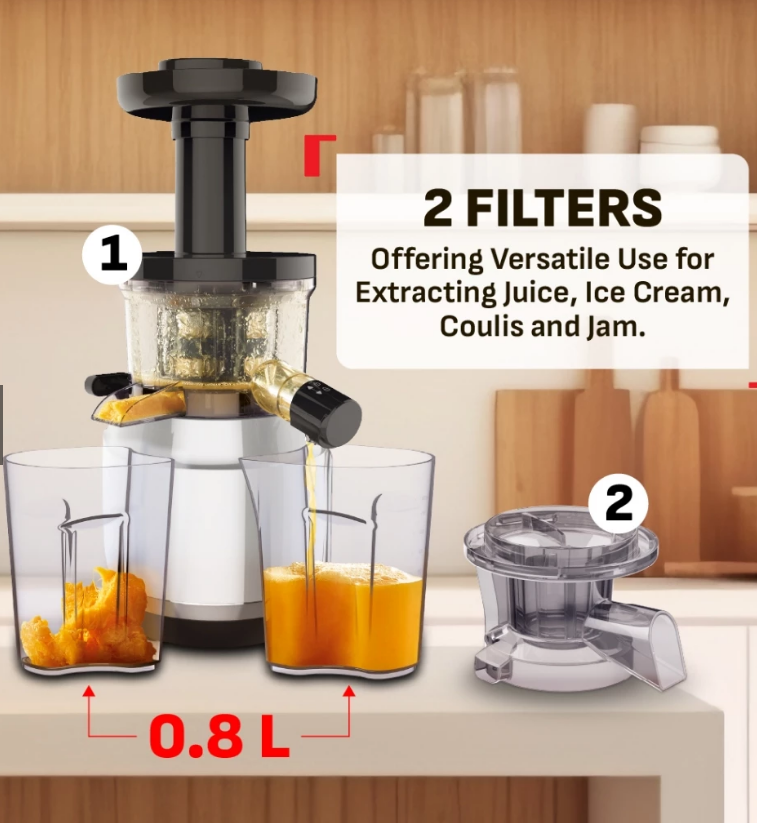 Tefal Juice n Clean ZC420E - 0.8L, 150W, 4 speed settings + reverse, Black