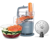 Kenwood MultiPro Go FDP22.130GY, Food Processor for Chopping, Slicing, Grating, Pureeing and Kneading Dough, with Express Serve, 1.3L Bowl, Knife Blade, 4mm Slicing/Grating Disk, 650 W, Storm Blue