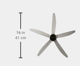 KDK T60AW (150cm) DC Ceiling Fan with Remote Control Silver Grey