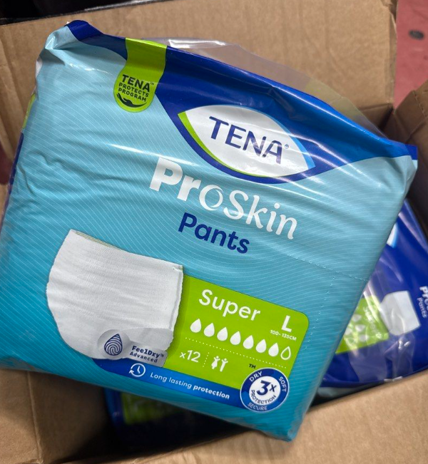 Tena PROskin Pants Normal Adult Diapers, L Size (4PACK X 12PCS)