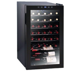 EuropAce 33 Bottles Wine Chiller EWC 1331S, Digital Temperature Control, 3 Layered Glass Door
