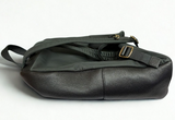 Coach Large Charlie Backpack Black Pebbled Leather