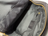 Coach Large Charlie Backpack Black Pebbled Leather