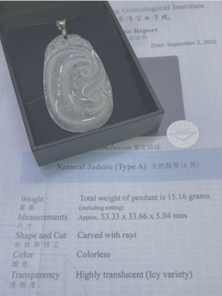 18KWG Jade Pendant 15.16G Main image