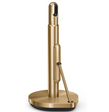 simplehuman Tension Arm Paper Towel Holder, Brass Stainless Steel
