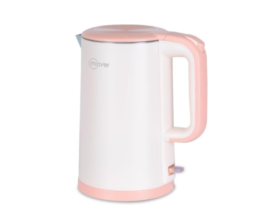 Mayer MMEK1800-PN - Electric Kettle, 1.8L, Double Wall Kettle, Peach Orange Colour Main image