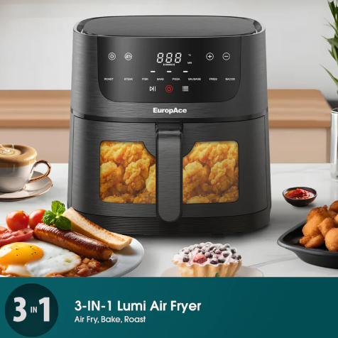 Europace EAF5421DBK 4.2L Lumi Air Fryer 1350W ,Black