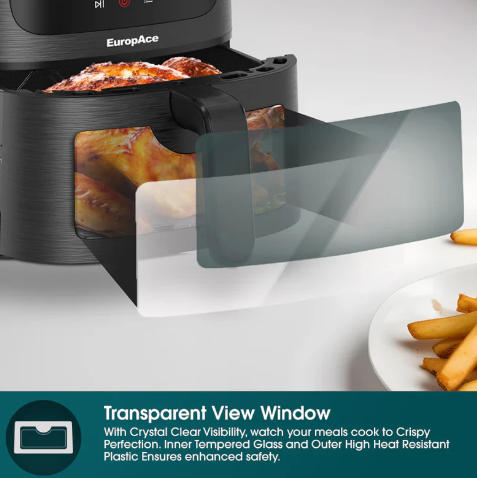Europace EAF5421DBK 4.2L Lumi Air Fryer 1350W ,Black