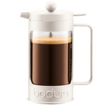 BODUM 11376-913 BEAN French Press Coffee Maker, 3.3 gal (1 L), Off White, Genuine Product