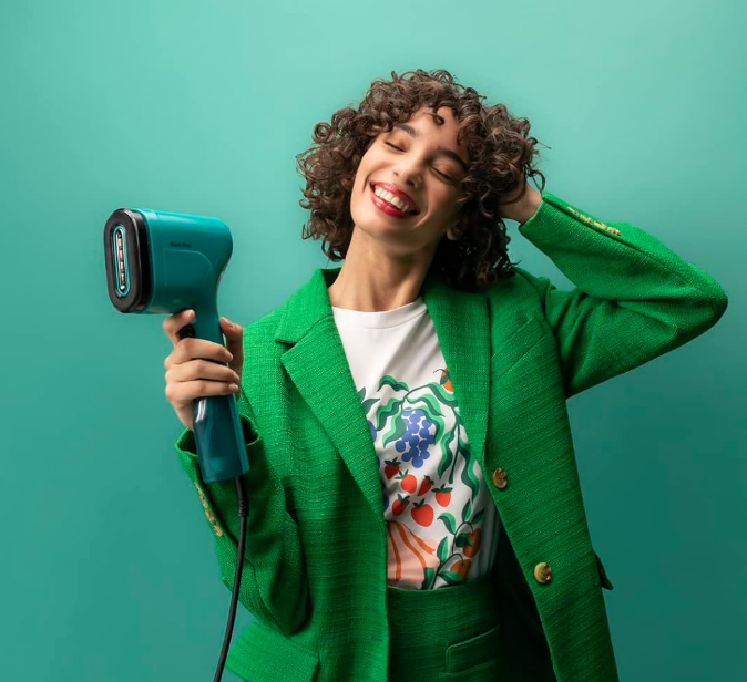 Tefal Pure POP DT2024 - Garment Steamer, Steam/Purify Garments, 20 g/min Continuous Steam, Lint Remover, Reversible Pad System, Ultra-Compact, Travel-Friendly, Fast Heat-Up, Teal Green Secondary image