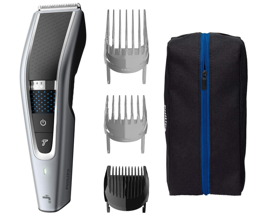 Philips HC5630/15 Series 5000 Hair Trimmer with 28 Length Settings, 3 Comb Attachments and Turbo Mode