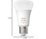 Philips Hue White and Color Ambience E27 Bulb 1100 Lumens